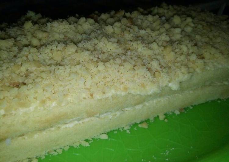 gambar untuk cara membuat Chese crumble butter cake