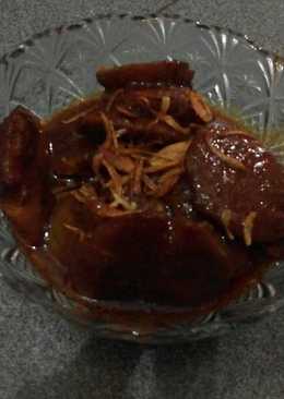 Semur jengkol pedas manis
