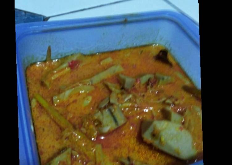 cara membuat Sayur nangka bumbu kuning