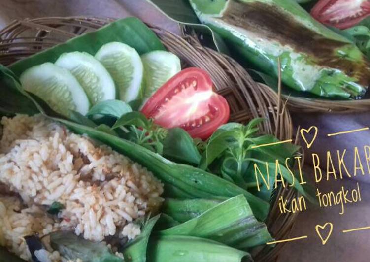 gambar untuk cara membuat Nasi bakar ikan tongkol (#pr_masakanbungkusdaun)