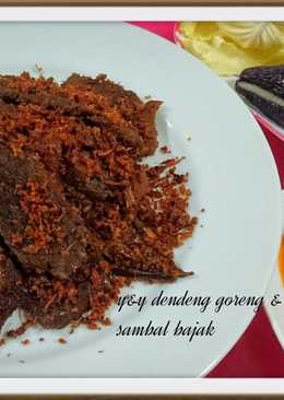 Dendeng goreng & sambal bajak