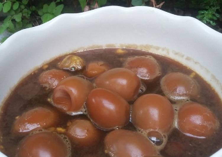Bacem telur puyuh foto resep utama