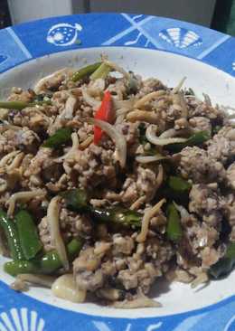 Tumis teri oncom hitam