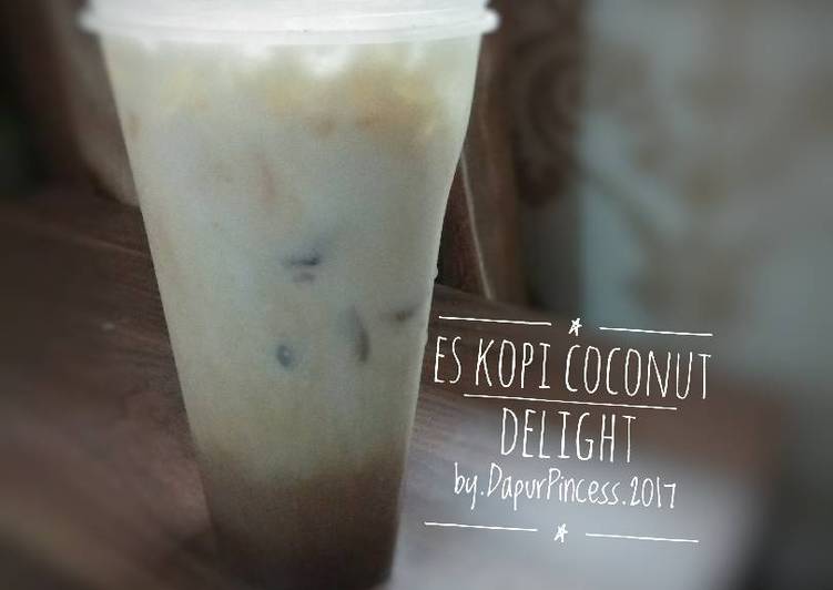 gambar untuk resep makanan Es Kopi Susu Coconut Delight