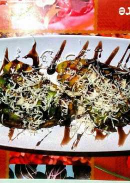 Pisang goreng hijau keju wijen