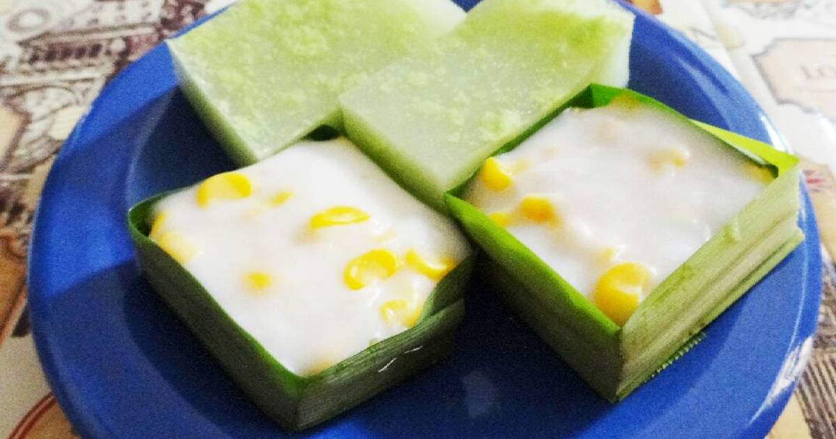 Resep Kue talam takir pandan jagung (kue tako)