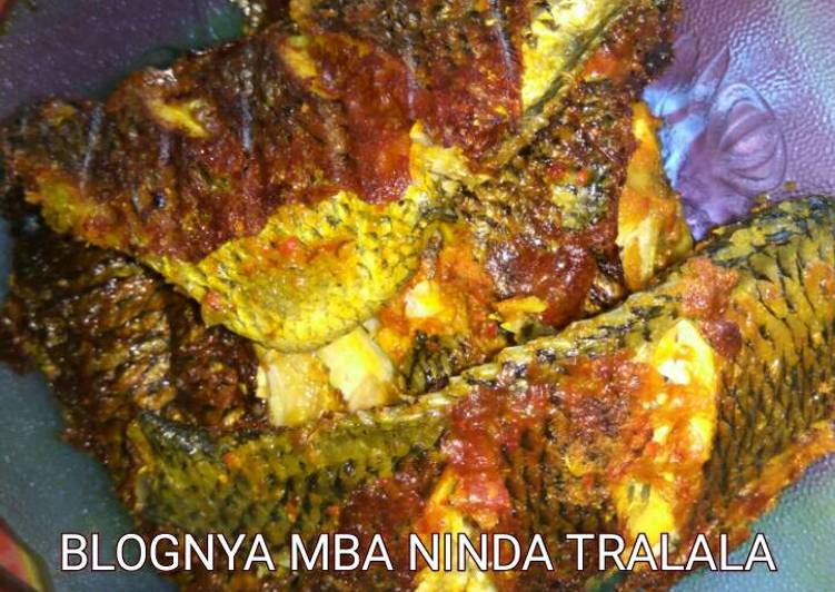 bahan dan cara membuat Nila Bakar/ Panggang Ala Tralala Praktis