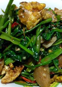 Tumis kangkung telor bakso kecap #BikinRamadhanBerkesan