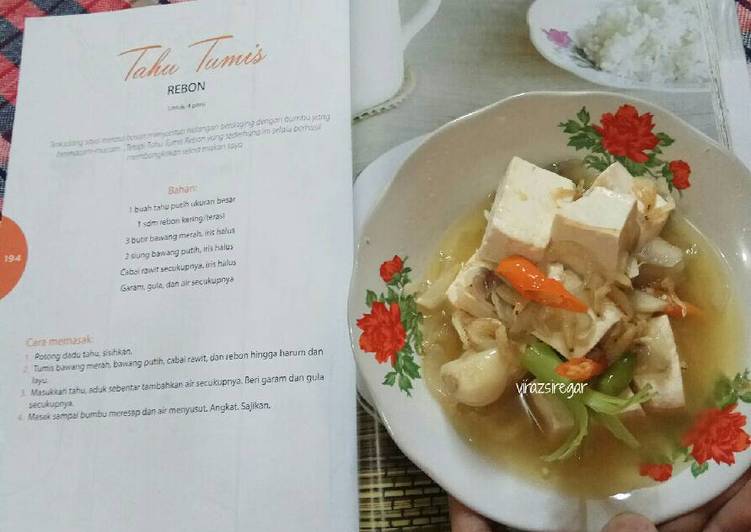 resep lengkap untuk Tahu Tumis Rebon (ala Home Cooking Xanderkitchen ??)