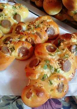 Roti Sosis - Sausage Hotdog Bun #Recook_TintinRayner