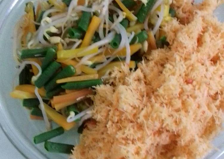 cara membuat Urap sayur pedas manis