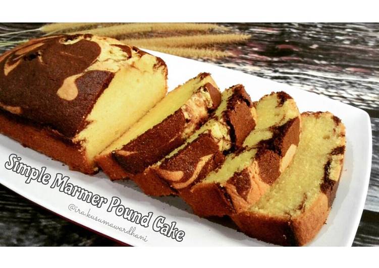 gambar untuk resep Simple Marmer Pound Cake