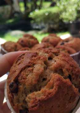 Banana choco muffin