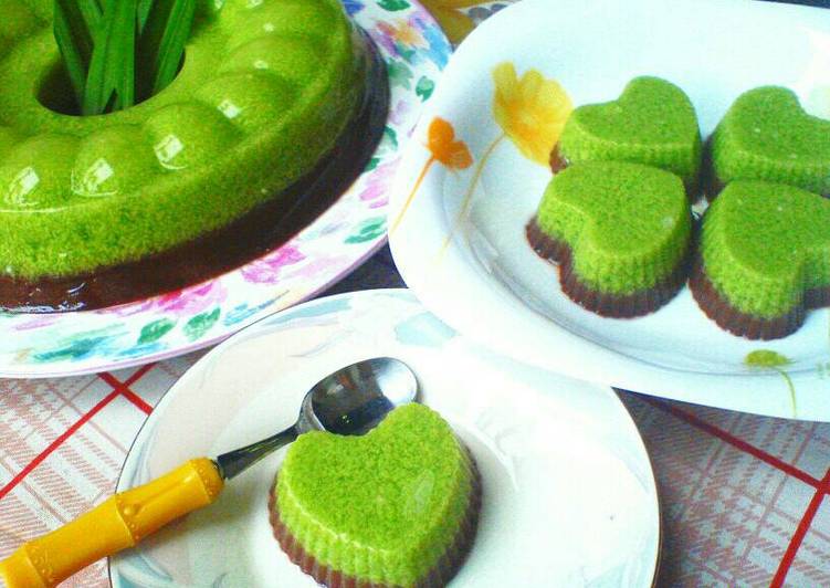  Resep Puding Lumut Sapan Santan Pandan no pewarna no 