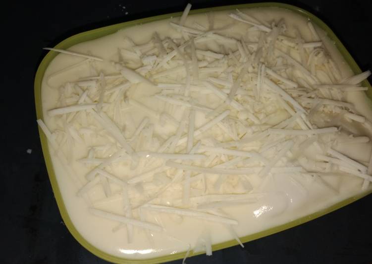 bahan dan cara membuat Cheese cake lumer