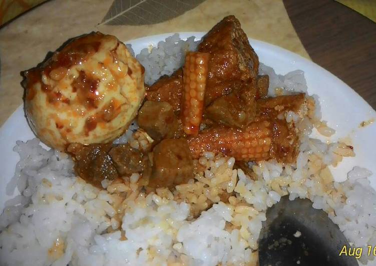 Resep Daging bumbu rujak instant oleh mamake Cookpad