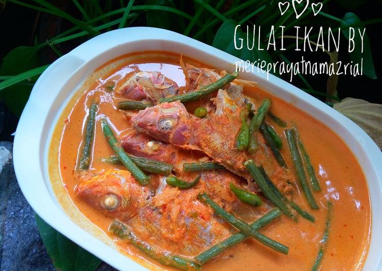 gambar untuk resep makanan Gulai ikan kerapu kacang panjang