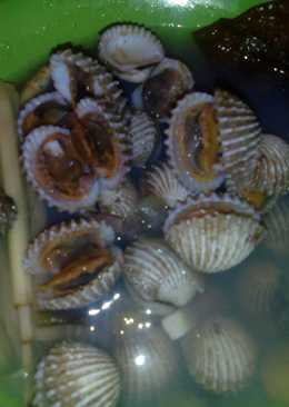 Kerang dara rebus (bumbu simpel)