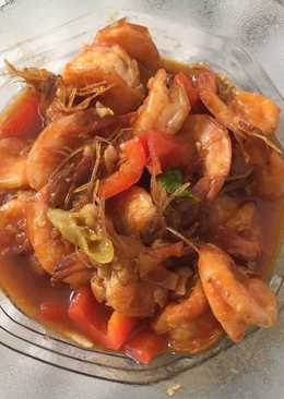 Udang asam pedas manis simple