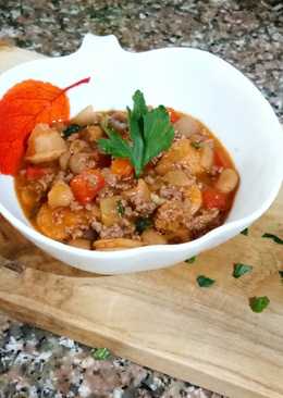 Homemade Chili Beef Soup ala-ala Wendys