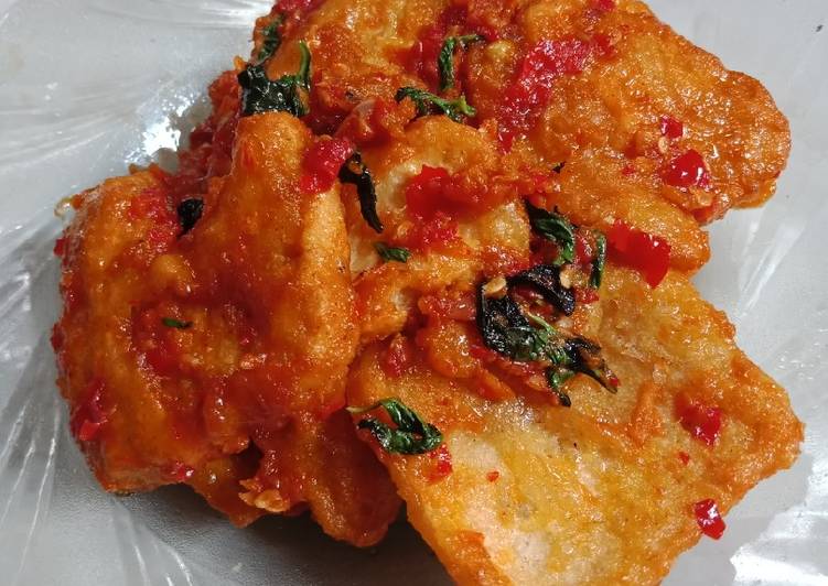 resep masakan Tahu pedas crispy