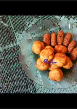 Perkedel tahu dan mendol