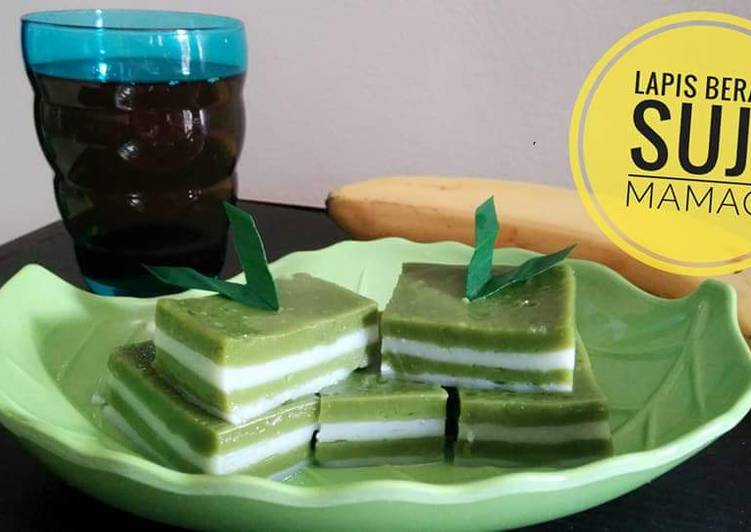 Resep Lapis Beras Hijau Panda Suji