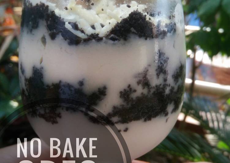 gambar untuk resep makanan No bake Oreo Cheesecake