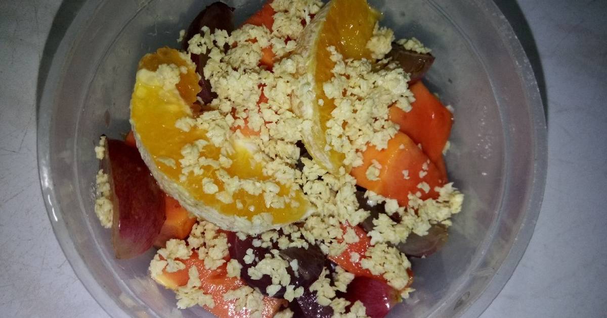 4 resep  salad  buah  oat enak dan sederhana Cookpad