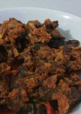 Dendeng balado kering simpel kriuk kriuk