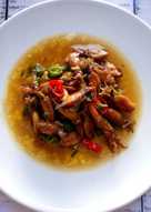 Cumi Asin saus teriyaki