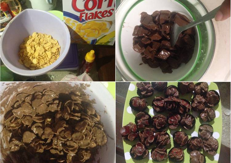 gambar untuk cara membuat Choco cornflake