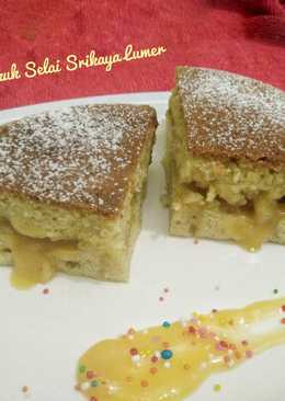 Cake spekuk selai srikaya lumer (no mixer, no oven)