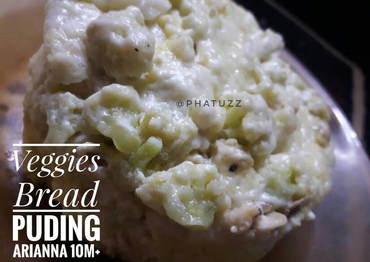 resep Veggies Bread Puding (Mpasi Arianna 10 m+)