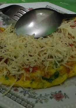 Omelet simpel keju