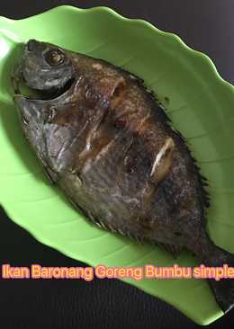Ikan Baronang Goreng bumbu perut (nomsg)