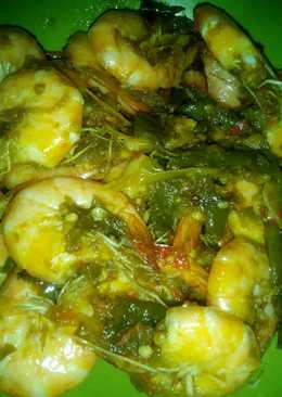Udang sambal hijau
