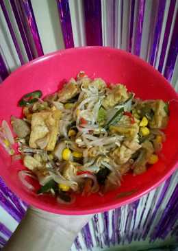 Tumis tatabagung (tauge tahu baso jagung) saustiram