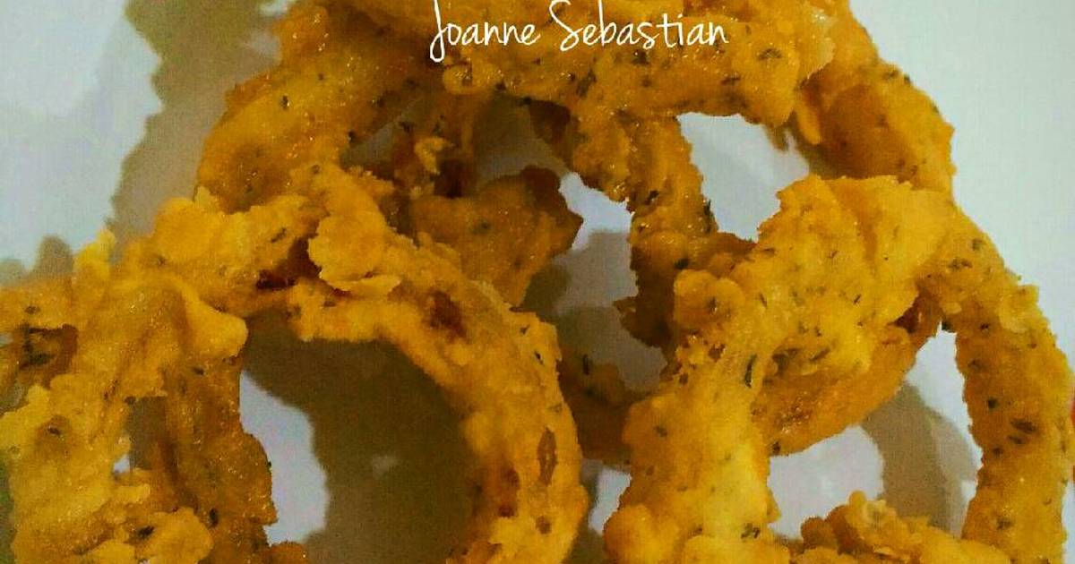 5 resep  onion ring crispy  tahan  lama  enak dan sederhana 