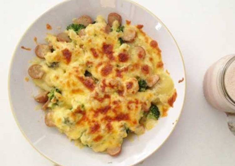 Resep Broccoli Cheese Baked Rice Kiriman dari Ourkitchenlab