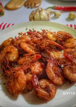 Udang goreng bumbu ungkep