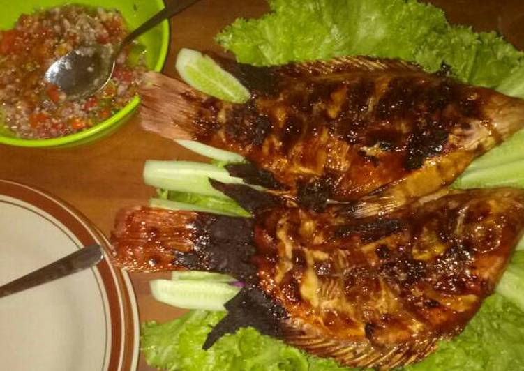 resep lengkap untuk Nila Bakar madu Asam Manis