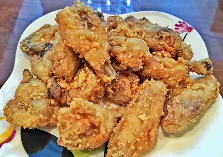 gambar untuk resep makanan Garlic Chicken Wing with Permesan Cheesse