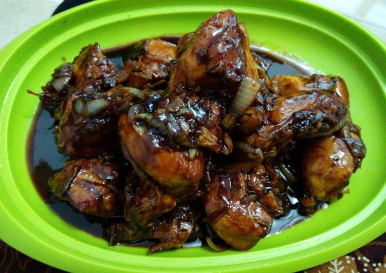 bahan dan cara membuat Ayam kecap margarin lemon