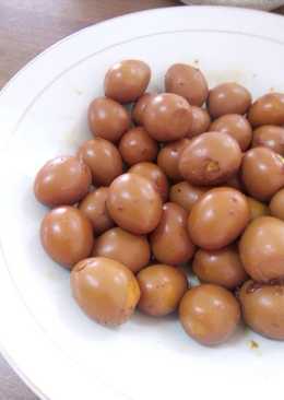 Telur puyuh bacem