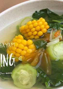 Sayur bayam bening (menu anak)