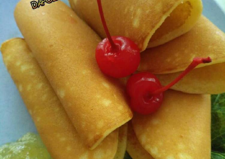 resep makanan Pancake gulung isi selai