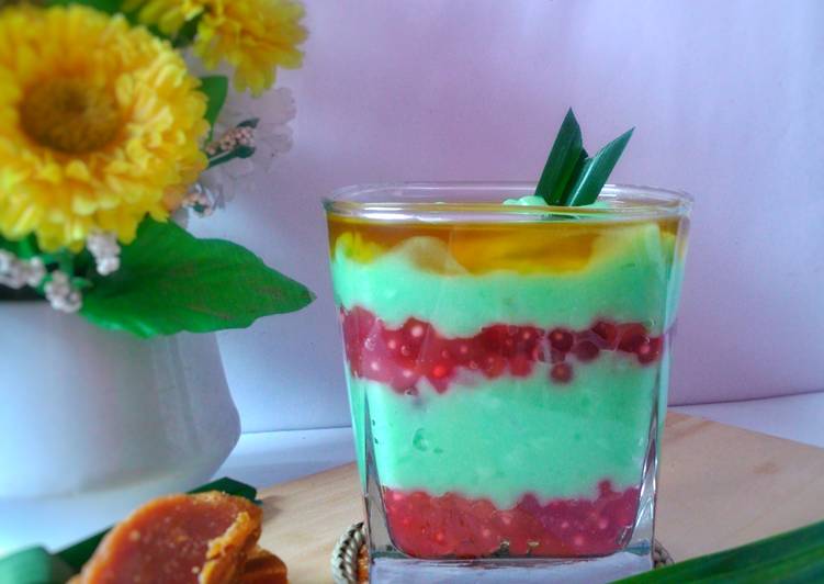 gambar untuk resep makanan Bubur Sumsum Pandan Mutiara #PR_olahantepungberas