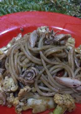 Spaghetti cumi asin lada hitam