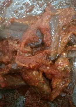 Terong sambal plus teri nasi